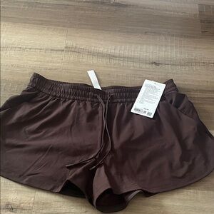 lululemon athletica espresso colored Athletic Shorts (dark brown)